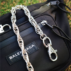Badass Fashion Mens Long Stainless steel Key Chain Pants Chain Wallet Chain For Men - iwalletsmen