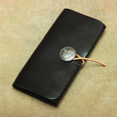 Cool Handmade Leather Men's Envelope Long Wallet Vintage Long Wallet For Men - iwalletsmen