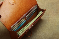 Cool Handmade Leather Men's Envelope Long Wallet Vintage Long Wallet For Men - iwalletsmen