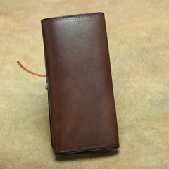 Cool Handmade Leather Men's Envelope Long Wallet Vintage Long Wallet For Men - iwalletsmen