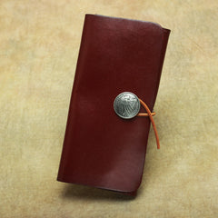 Cool Handmade Leather Men's Envelope Long Wallet Vintage Long Wallet For Men - iwalletsmen