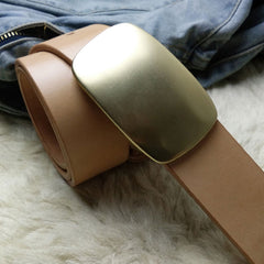 Beige Handmade Leather Mens Belt Leather Belt for Men - iwalletsmen