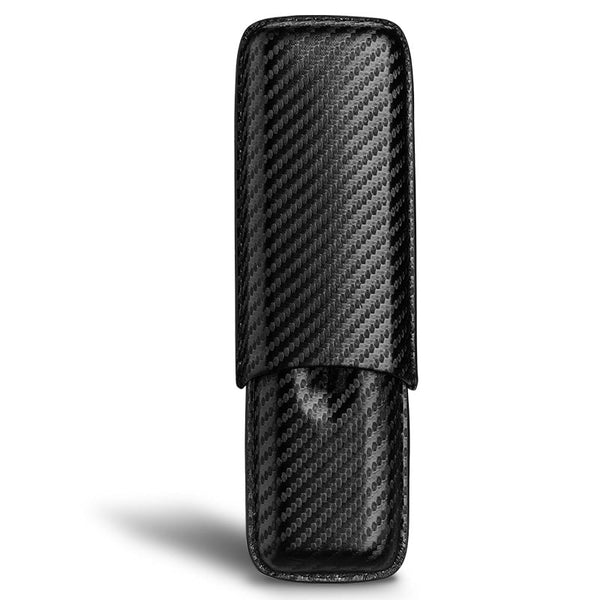 Best Black Eco Leather Mens 2pcs Cigar Cases Leather Cigar Cases for Men