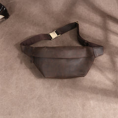 Best Black Leather Fanny Packs Waist Bag Mens Top Sling Bag Bum Bags for Men