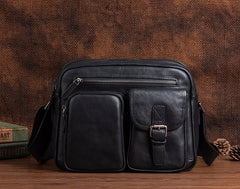 Best Brown Leather SLR Camera Side Bag Crossbody Bag Roomy Messenger Bag for Men
