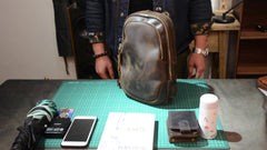 Vintage One Shoulder Bag For Men - Strap Detail - iwalletsmen