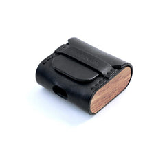 Best Black Leather AirPods Pro Case Custom Leather Wood AirPods 1&2 Case Airpod Case Cover Personalised Airpod Case - iwalletsmen