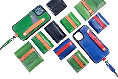 Best Green Leather AirPods 1&2 Case Custom Leather Wood AirPods 1&2 Case Airpod Case Cover Personalized Airpod Case - iwalletsmen