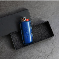 Best Blue Leather Cigarette Case Leather Cigarette Pack Case With Leather Lighter Covers For Men