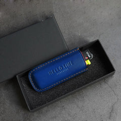 Best Blue Leather Cigarette Case Leather Cigarette Pack Case With Leather Lighter Covers For Men