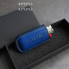 Best Blue Leather Cigarette Case Leather Cigarette Pack Case With Leather Lighter Covers For Men