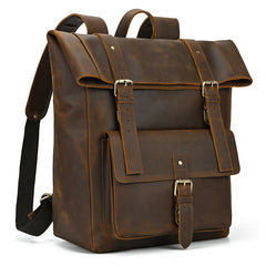 Best Leather Mens 16'' Laptop Backpack Travel Backpack Travel Rucksack School Backpack For Men