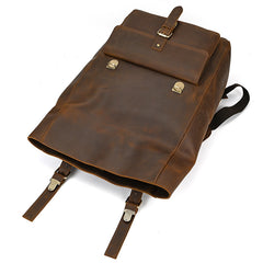 Best Leather Mens 16'' Laptop Backpack Travel Backpack Travel Rucksack School Backpack For Men