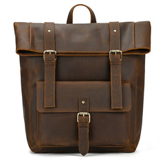 Best Leather Mens 16'' Laptop Backpack Travel Backpack Travel Rucksack School Backpack For Men