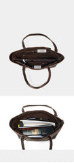 Best Men Vintage Leather Tote Bag Shoulder Tote Handbag For Men