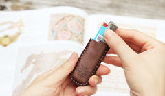 Bic J3 Leather Lighter Case Leather Bic J3 Lighter Holder Leather Bic Lighter Covers For Men - iwalletsmen