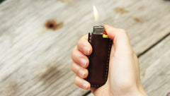 Bic J3 Leather Lighter Case Leather Bic J3 Lighter Holder Leather Bic Lighter Covers For Men - iwalletsmen