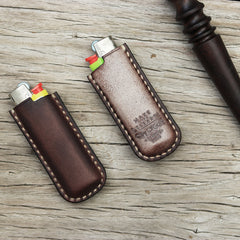 Bic J3 Leather Lighter Case Leather Bic J3 Lighter Holder Leather Bic Lighter Covers For Men - iwalletsmen