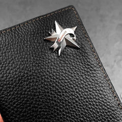 Black Casual Leather Mens Long Wallet Bifold Biker CHain Wallet Biker Wallet Chain Wallet For Men - iwalletsmen