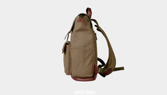 Black Fashion Canvas Leather Mens Laptop Backpack College Backpack Travel Backpack for Men - iwalletsmen