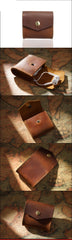 Black Small Card Holder Leather Men's Wallet Coin Holder Brown Charge Holder Small Wallet For Men - iwalletsmen