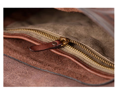 Fashion Black Wrinkled Leather Men 8 inches Small Side Bag Coffee Cool Messenger Bags Postman Bag For Men - iwalletsmen