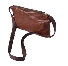 Cool Black Wrinkled Leather Men Postman Bag Side Bag Coffee Messenger Bag Courier Bag For Men - iwalletsmen