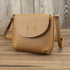 LEATHER MEN'S Small Side bag Brown Side Bag Mini MESSENGER BAG Courier Bag FOR MEN - iwalletsmen