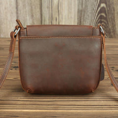 LEATHER MEN'S Small Side bag Brown Side Bag Mini MESSENGER BAG Courier Bag FOR MEN - iwalletsmen