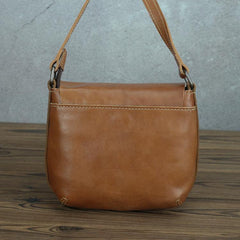 LEATHER MEN'S Small Side bag Brown Side Bag Mini MESSENGER BAG Courier Bag FOR MEN - iwalletsmen