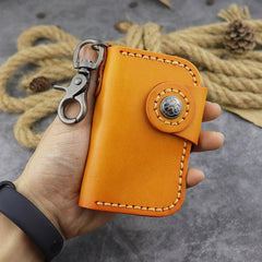 Handmade Leather Key Case Key Wallet Men's Key Holders Car Key Holder Card Holder For Men - iwalletsmen