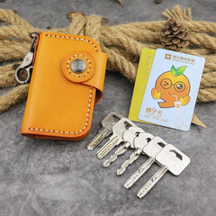 Handmade Leather Key Case Key Wallet Men's Key Holders Car Key Holder Card Holder For Men - iwalletsmen