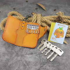 Handmade Leather Key Case Key Wallet Men's Key Holders Car Key Holder Card Holder For Men - iwalletsmen