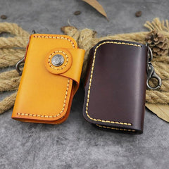 Handmade Leather Key Case Key Wallet Men's Key Holders Car Key Holder Card Holder For Men - iwalletsmen