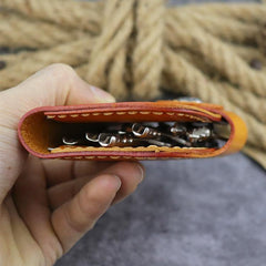 Handmade Leather Key Case Key Wallet Men's Key Holders Car Key Holder Card Holder For Men - iwalletsmen