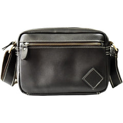 Leather Mens Small Courier Bag Side Bag Casual Ipad Messenger Bags For Men