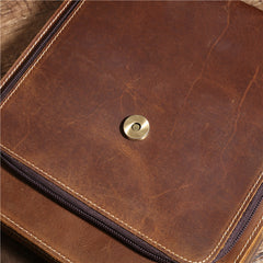 Black Leather Mens Vertical Side Bag Messenger BAG Vertical iPad Courier Bag FOR MEN