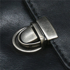 Black Leather Pouch for Belt Cell Phone Holster Mens Belt Pouches Waist Bags Mini Side Bag For Men