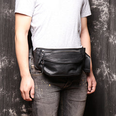 Black MENS LEATHER Brown FANNY PACK FOR MEN BUMBAG WAIST BAGS Chest Bag For Men - iwalletsmen