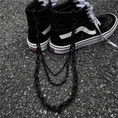 Black Metal WALLET CHAIN Triple LONG PANTS CHAIN Black Jeans Chain Jean ChainS FOR MEN - iwalletsmen