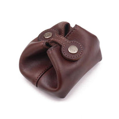 Black Women Mens Leather Coin Purse Coin Pouch Change Case Mini Leather Pouch For Men and Women - iwalletsmen