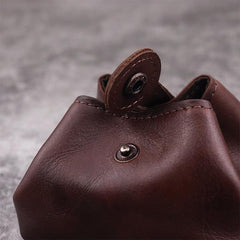 Black Women Mens Leather Coin Purse Coin Pouch Change Case Mini Leather Pouch For Men and Women - iwalletsmen