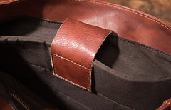 Black Brown Cool Mens Leather Backpack Travel Backpacks Leather Hiking Backpack for Men - iwalletsmen