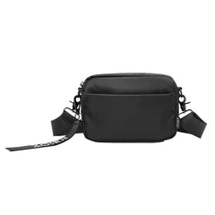 Casual Black Mens NYLON Mini Chest Bag Postman Bag Black Small Messenger Bags Side Bag for Men - iwalletsmen