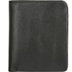 Black Cool Leather Mens Small Wallet billfold Wallet Bifold Vintage SLim Wallet for Men - iwalletsmen