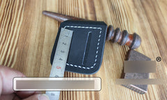 Black Leather Mens Standard Zippo Lighter Case Handmade Zippo Lighter Holder with Belt Loop - iwalletsmen