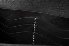 Black Handmade Leather Mens Long Wallet Bifold Card Wallets Buckle Wallet For Men - iwalletsmen