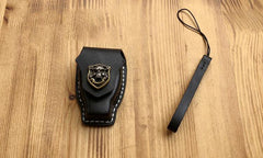 Handmade Black Leather Mercedes-Benz C S E Mens Car Key Case Mercedes-Benz Car Key Holder - iwalletsmen