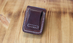 Handmade Black Leather Mens Car Key Case Brown Car Key Holder with Belt Loop/Belt Clip - iwalletsmen