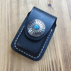 key case for car keys​ Handmade Leather Key Fob Pouch Covers For Key Fobs with Belt Loop/Belt Clip